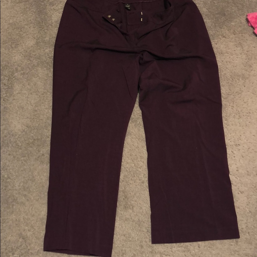 Plum dress pants